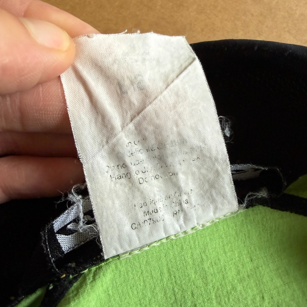 VTG Louis Garneau Fill-Zip Windbreaker Cycling Jacket Mens‎ S Green Lightweight - Picture 7 of 10